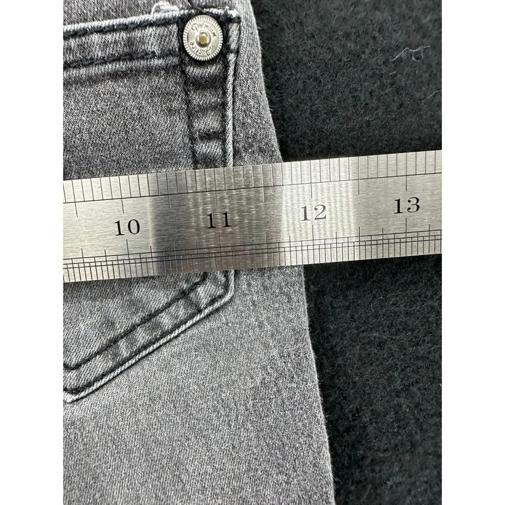 Justice Girls Gray Wash Denim Super Skinny Jeans Youth Size 8S